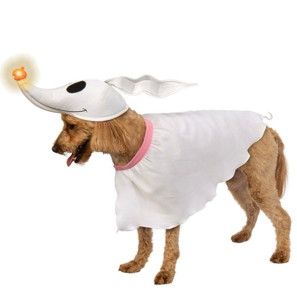 New The Nightmare Before Christmas Zero Dog Costume size small NBC light up